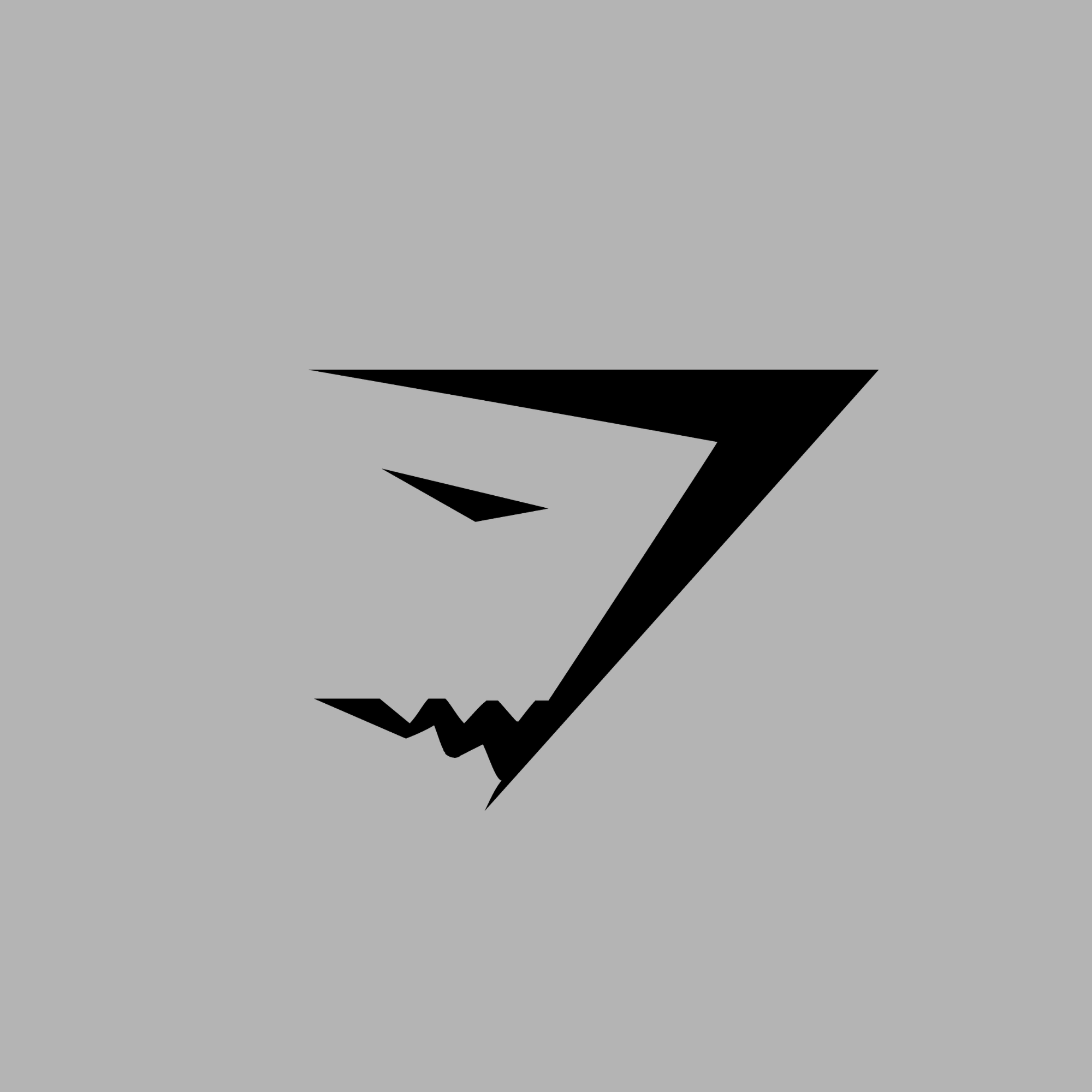 Gymshark logo in black and grey.
