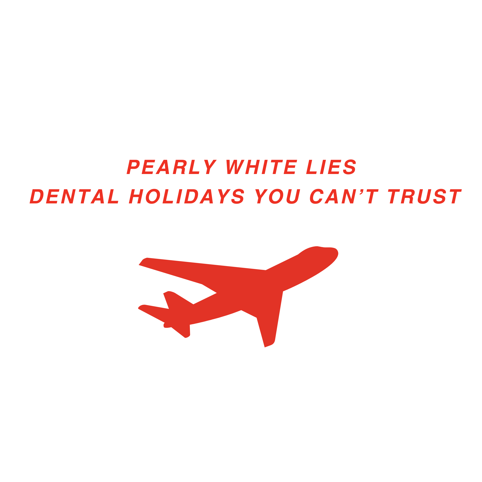 Pearly White Lies logo for my campaign exposing the reality of the Turkey Teeth trend.