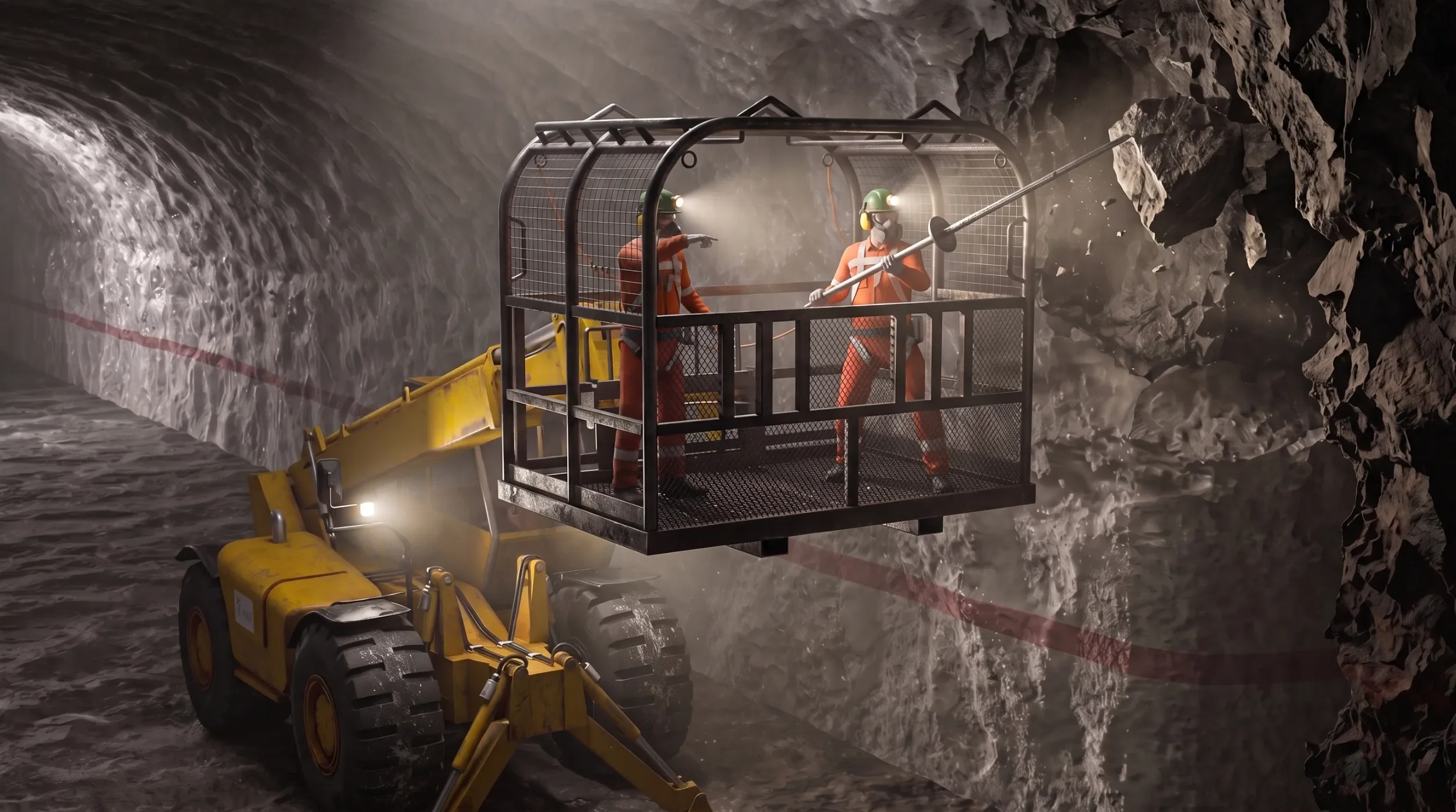 Mineros en Jaula Acuñando