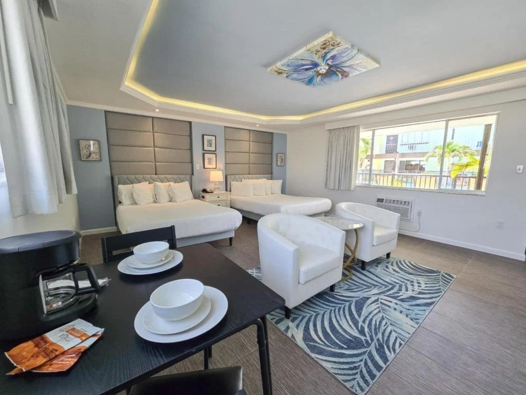 Spacious Double Queen at Island House Resort Hotel