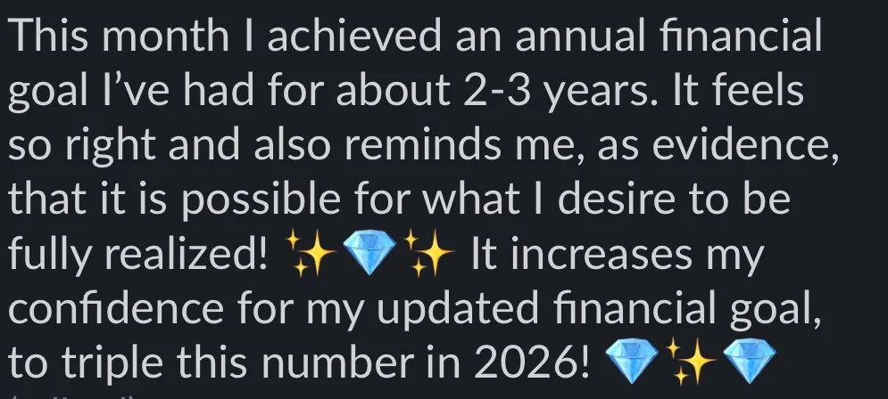 Hitting financial goals in business client testimonial
