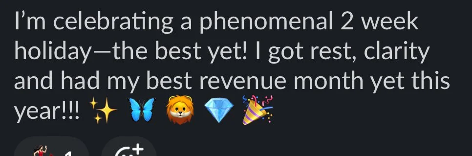 Highest revenue month client testimonial