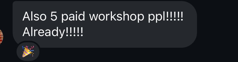 Paid workshop signups client testimonial