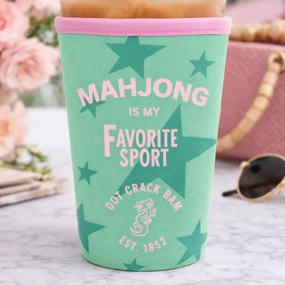 Iced Coffee Sleeve - Mahjong Is My Favorite Sport