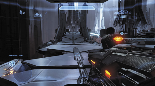 Screenshot from the Halo 4 Mission Shutdown.
