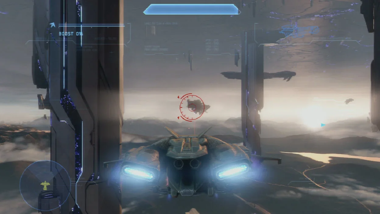 Screenshot from the Halo 4 Mission Shutdown.