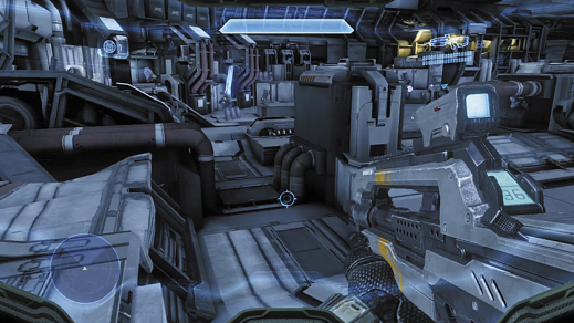 Screenshot from the Halo 4 Mission Dawn.