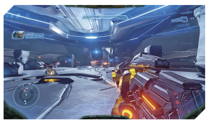 Screenshot from Halo 5 Mission the breaking.