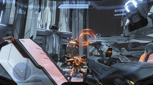 Screenshot from the Halo 4 Mission Shutdown.