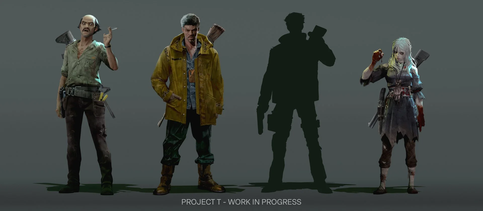 Concept Art of Player character line-up from Project T.