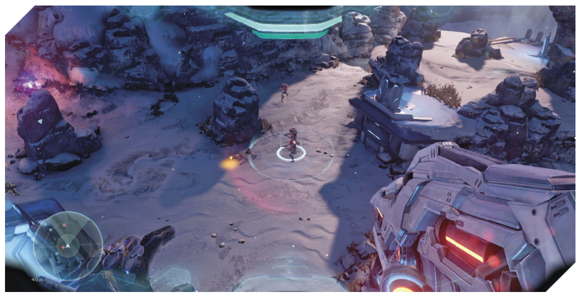 Screenshot from the Halo 5 Mission Osiris.