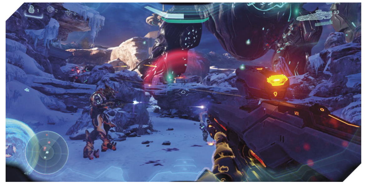 Screenshot from the Halo 5 Mission Osiris.