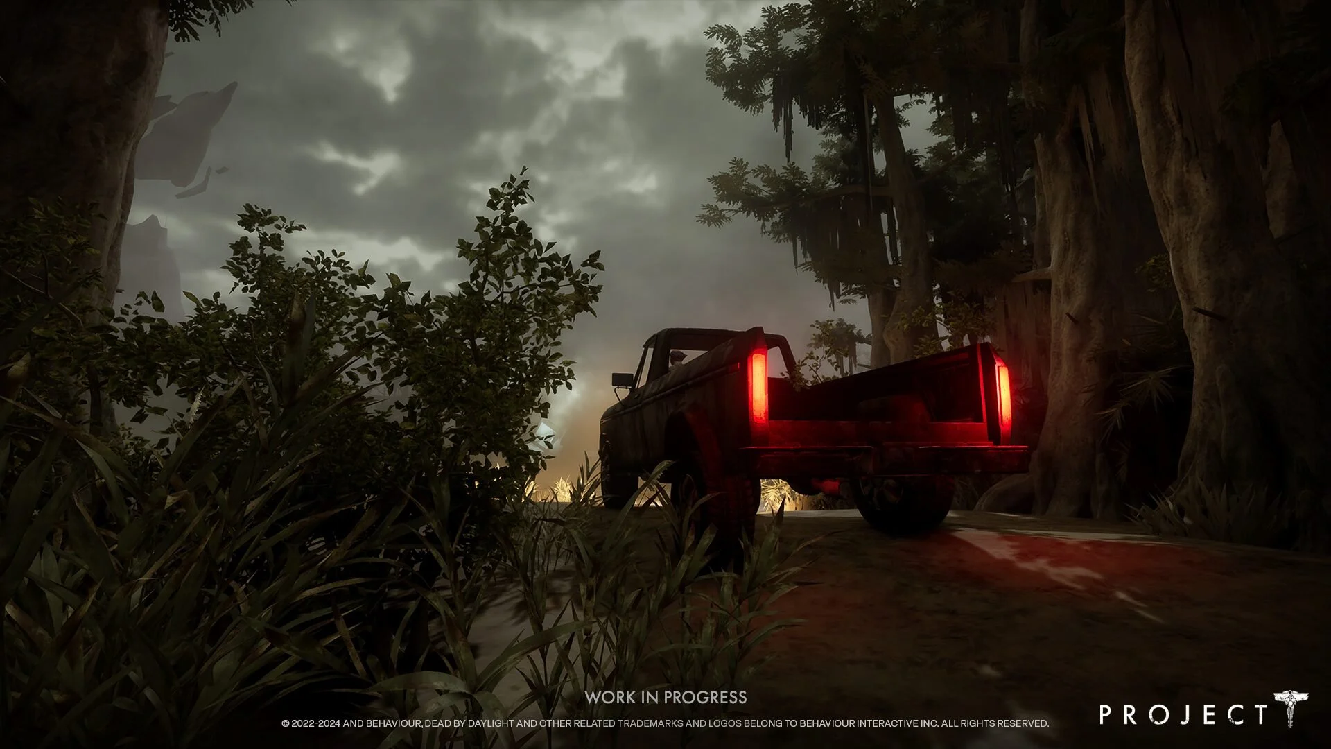 Screenshot of a truck in the  backwaters from Midwinters Project T.