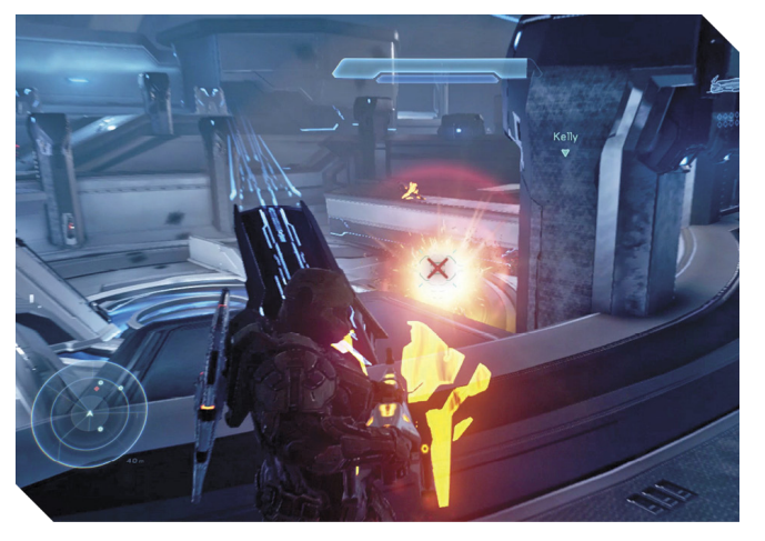 Screenshot from Halo 5 Mission the breaking.