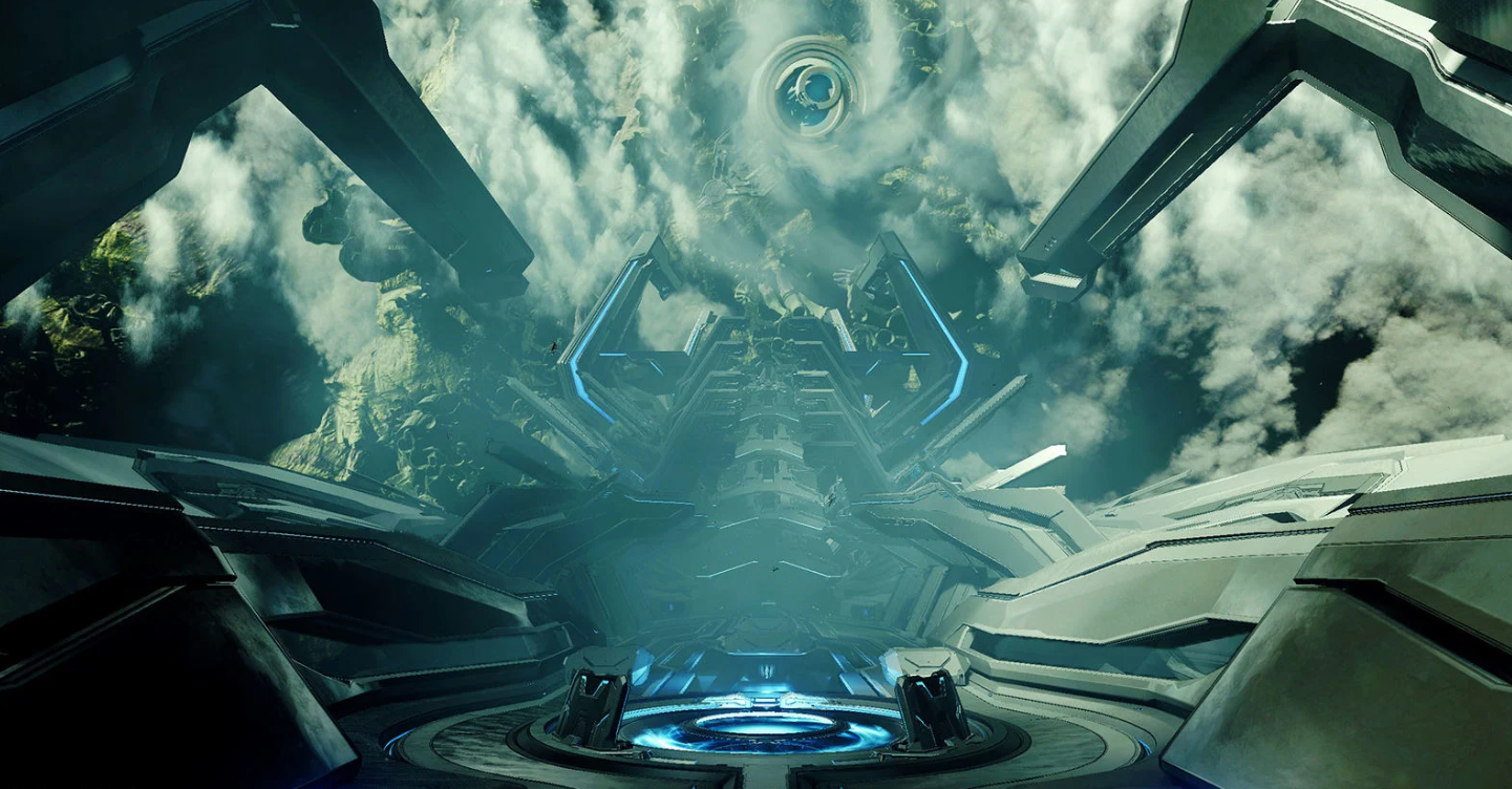 Screenshot from the Halo 5 Mission Genesis.