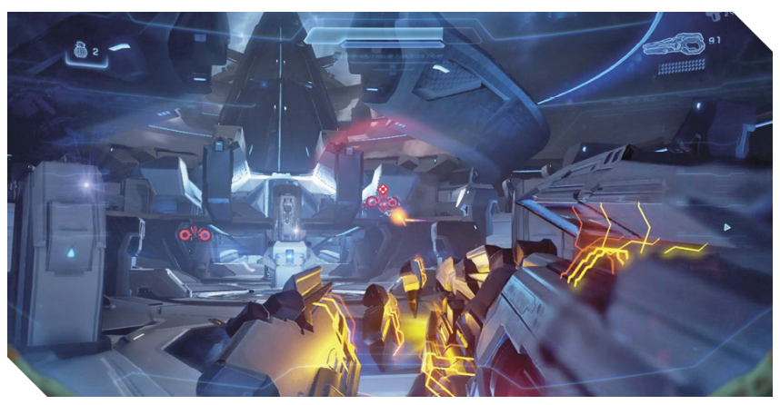 Screenshot from Halo 5 Mission the breaking.