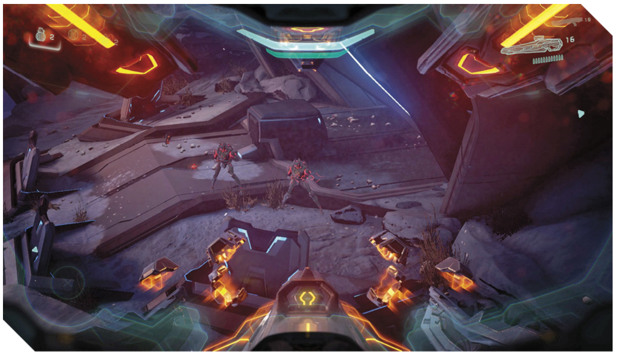 Screenshot from the Halo 5 Mission Osiris.