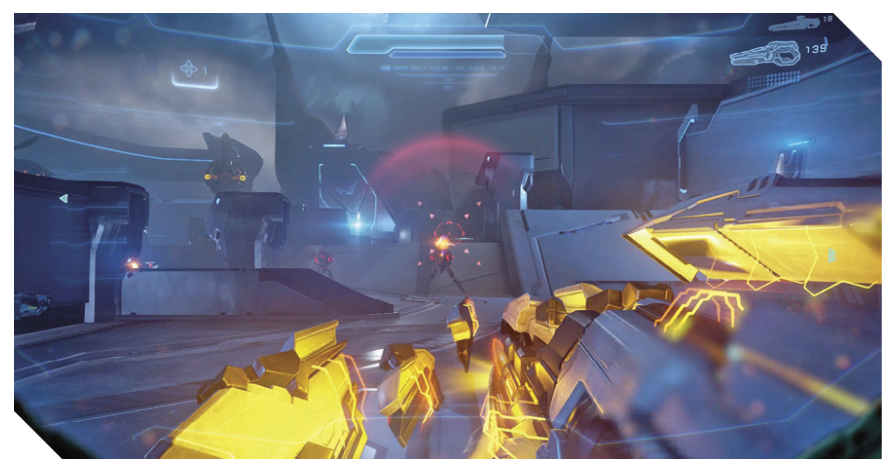 Screenshot from Halo 5 Mission the breaking.