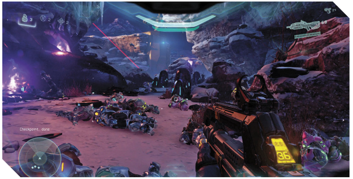 Screenshot from the Halo 5 Mission Osiris.