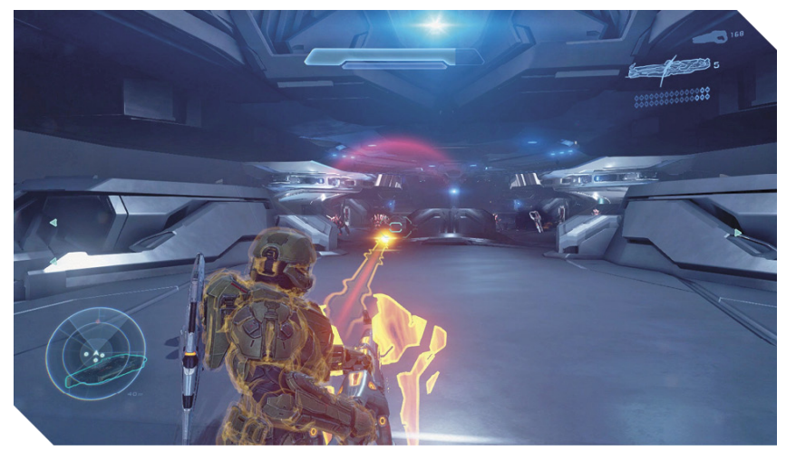 Screenshot from Halo 5 Mission the breaking.