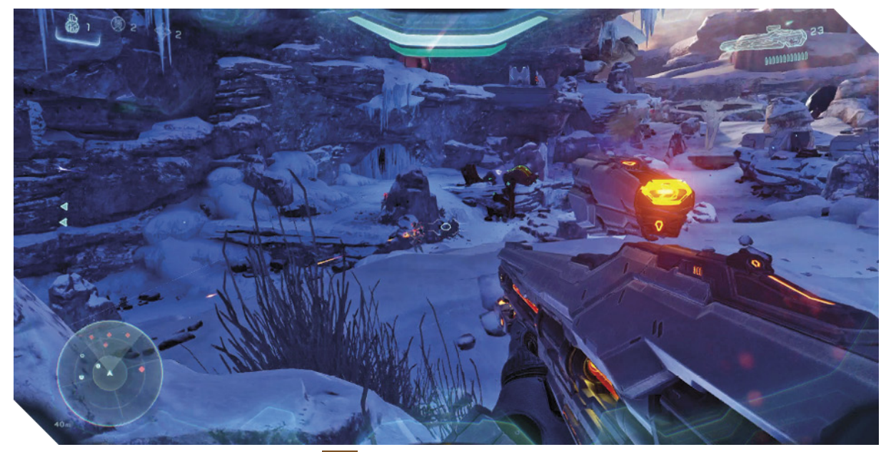 Screenshot from the Halo 5 Mission Osiris.