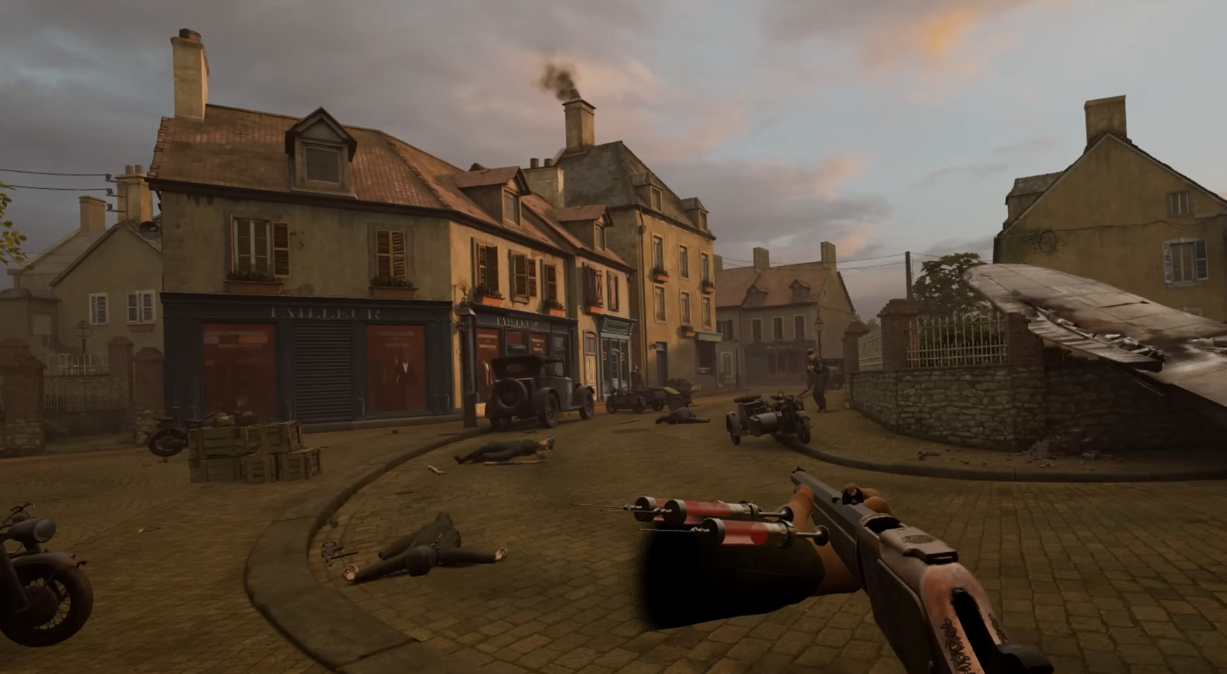 Screenshot of VR combat from Medal of Honor: Above and Beyond.