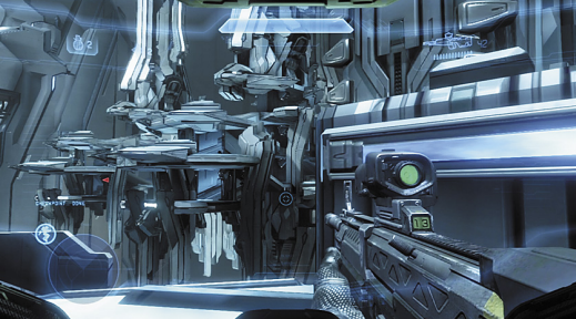 Screenshot from the Halo 4 Mission Shutdown.