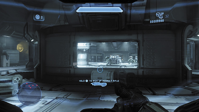 Screenshot from the Halo 4 Mission Dawn.