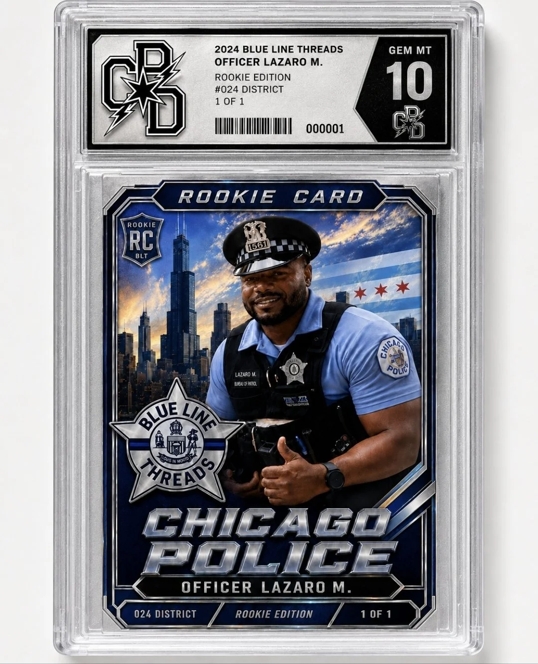 BLT Custom Graded Officer Card
