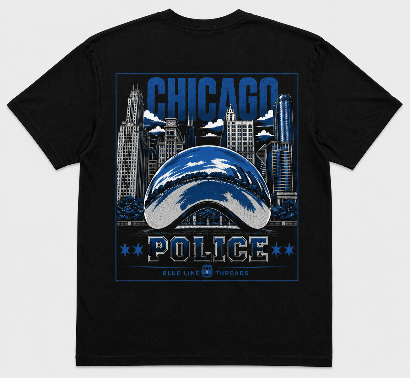 Chicago Bean x CPD Collab Tee
