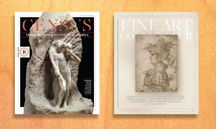  FINE ART CONNOISSEUR       magazine layouts 