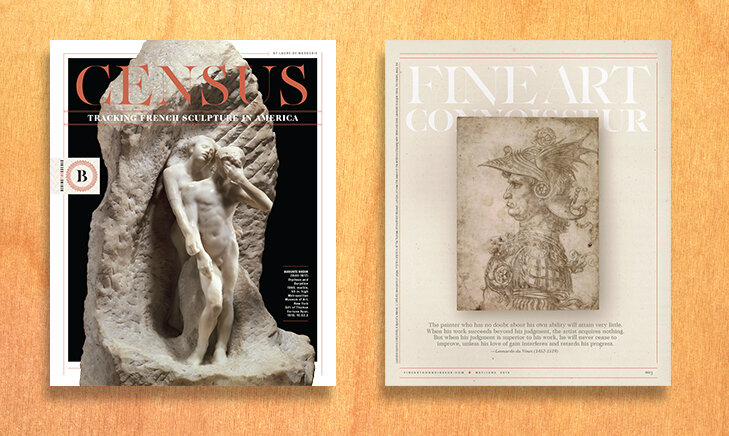  FINE ART CONNOISSEUR       magazine layouts 