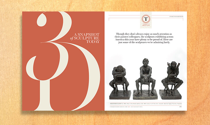  FINE ART CONNOISSEUR      magazine spread 