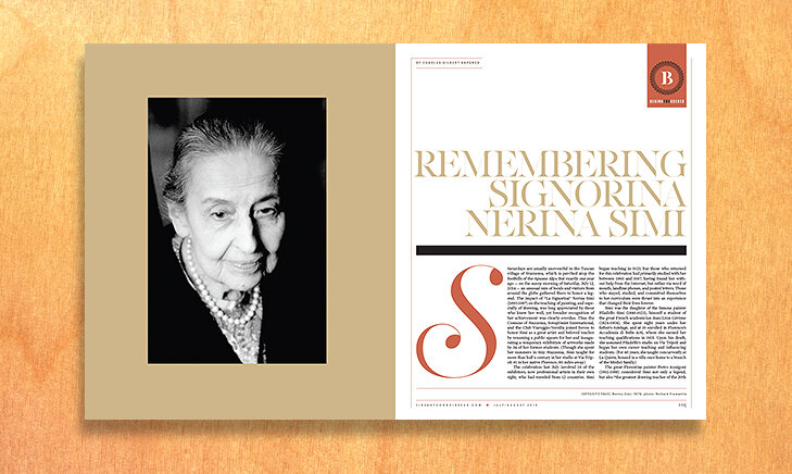  FINE ART CONNOISSEUR      magazine spread 