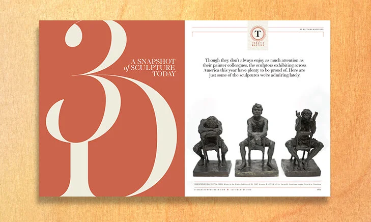  FINE ART CONNOISSEUR      magazine spread 