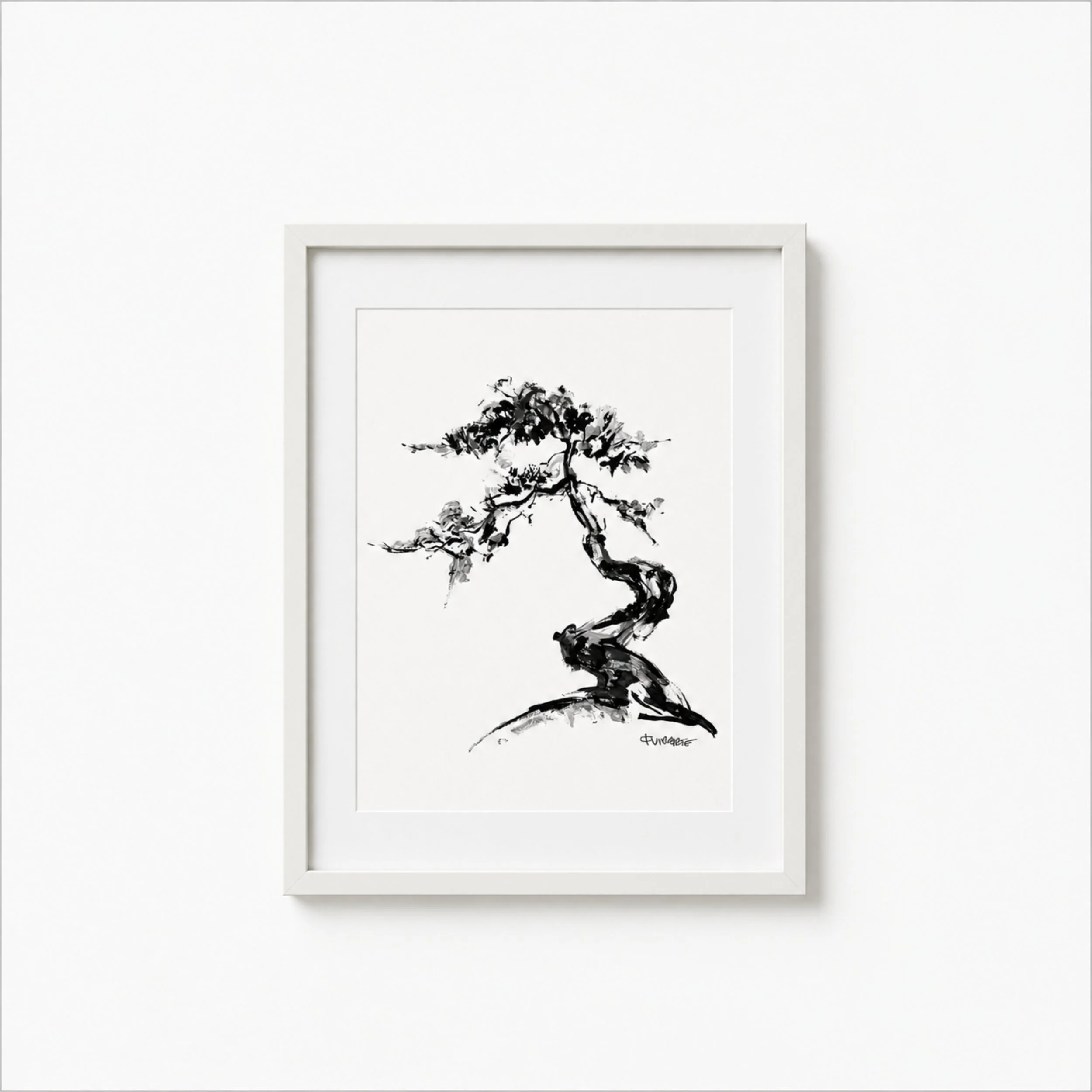 Borrowing from the bonsai practice of the sacrifice branch, the work explores how identity is shaped not only by what remains, but by what has been consciously surrendered.