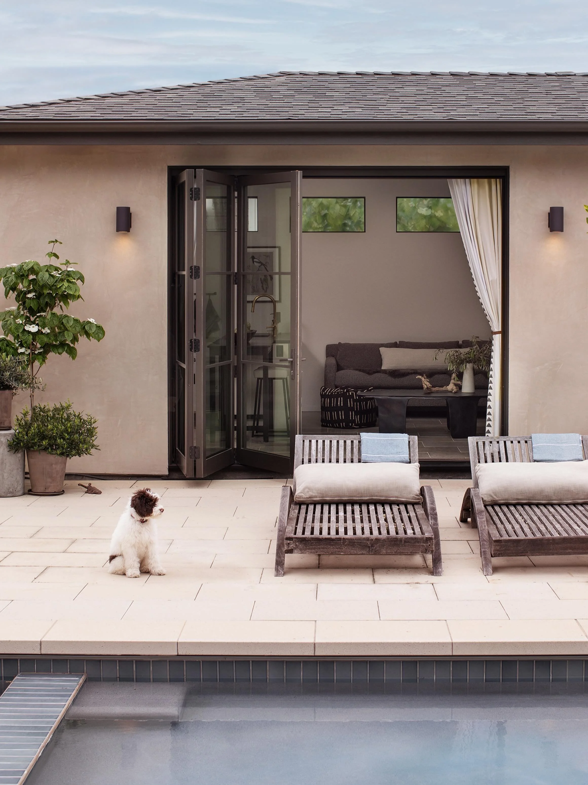 The Poolside Guesthouse was one of AJD&rsquo;s first projects in Sonoma County &mdash; an inspiration-driven collab with a client and friend. The images captured by @eileenmroche upon its completion remain some of my absolute favorites. Check out the