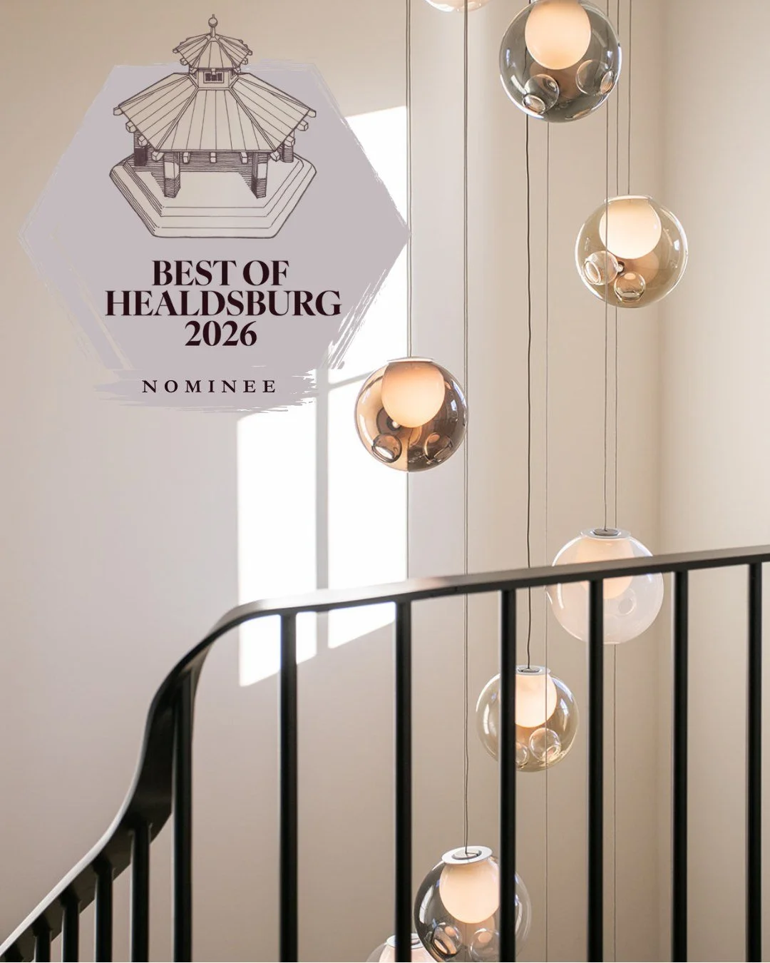 What a surprise to be nominated alongside so many standout businesses for Best of Healdsburg 2026, as Best Interior Design Firm!  I'm honored to be recognized in this town that I love, and by this vibrant community that continues to support and inspi