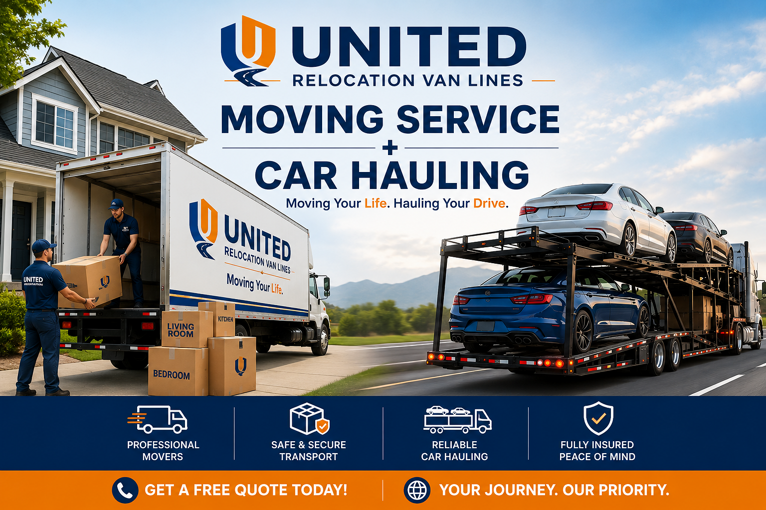 Basic Service + Car hauling Service