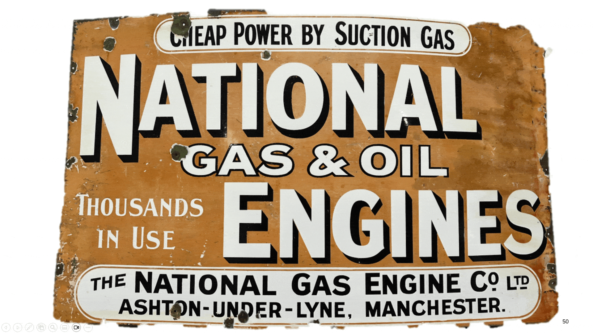 National Gas ad Oil Engines