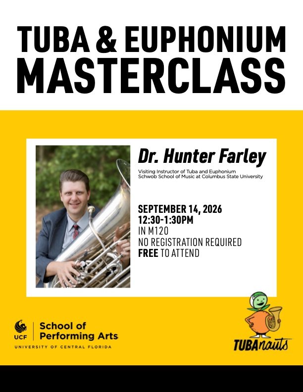 Happy Friday! We are so excited to welcome Dr. Hunter Farley from @schwobtubaeuphstudio next week. Stay tuned for a recap! 🔥🌴🚀

#tuba #euphonium #tubanauts #ucf #ucfcah #gkco #csu #schwob #musicmajor #reallyhandmade