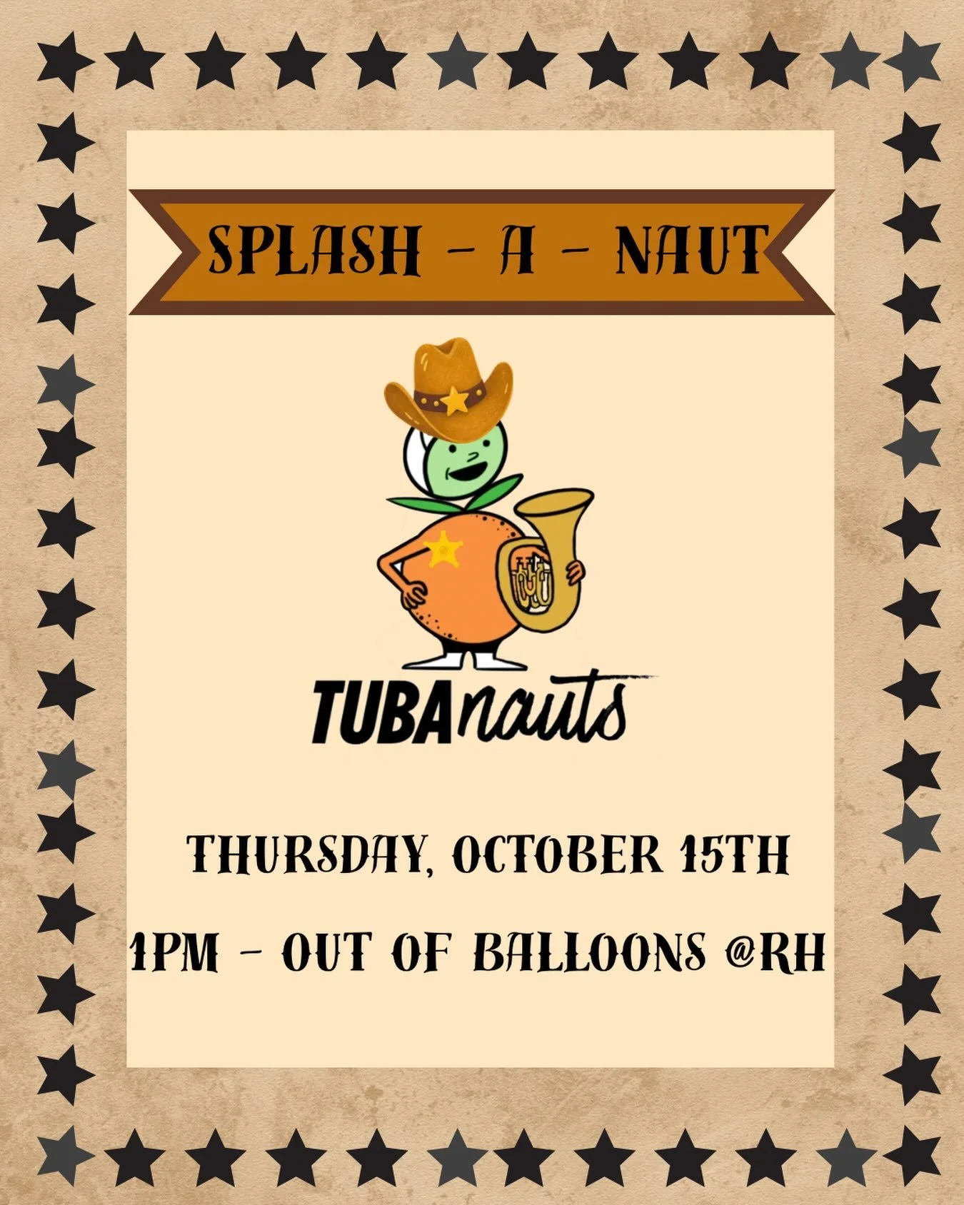 Have you ever wanted to throw something at a Tubanaut? Now you can! Join us for our water balloon fundraiser and splash Tubanauts, faculty, and friends. See you on Thursday outside of Rehearsal Hall!