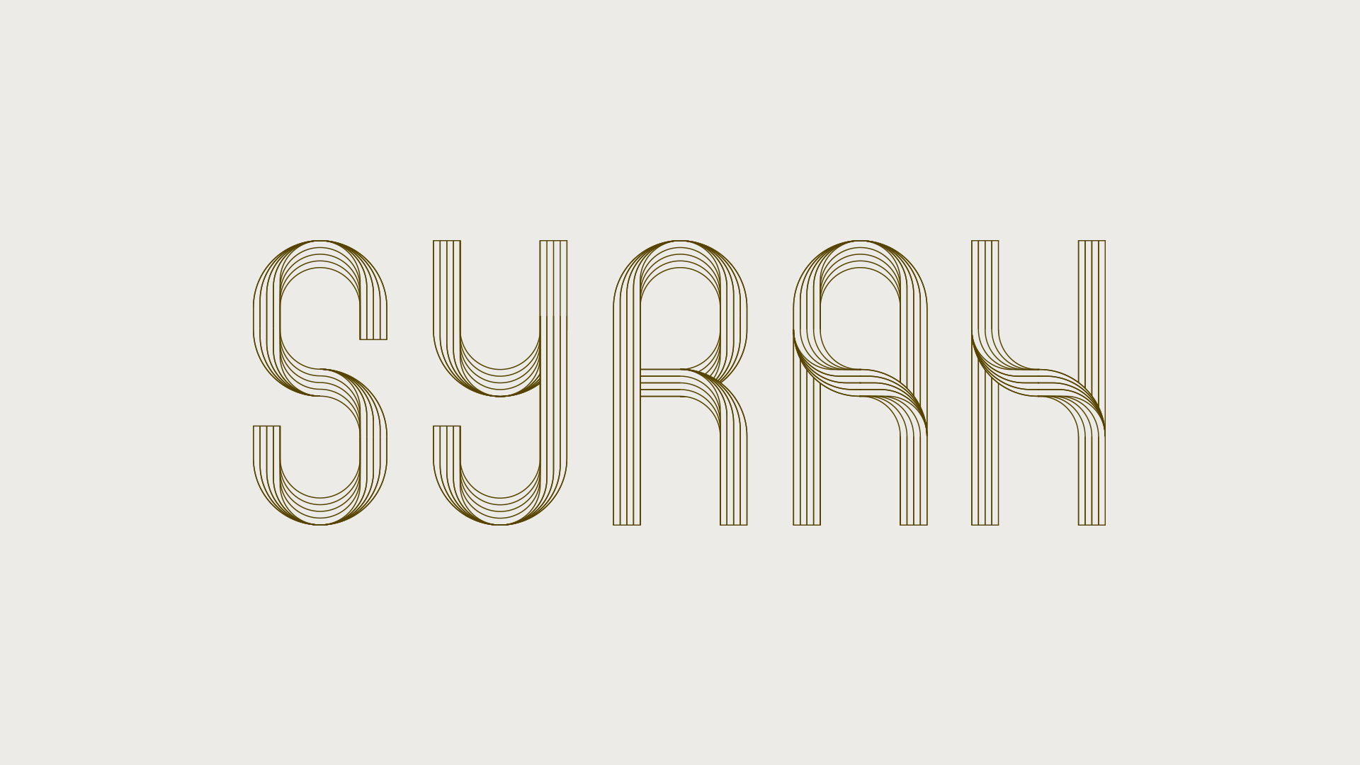 Stylized text spelling "SUGAR" with multiple thin, curved lines outlining each letter, set against a light background.