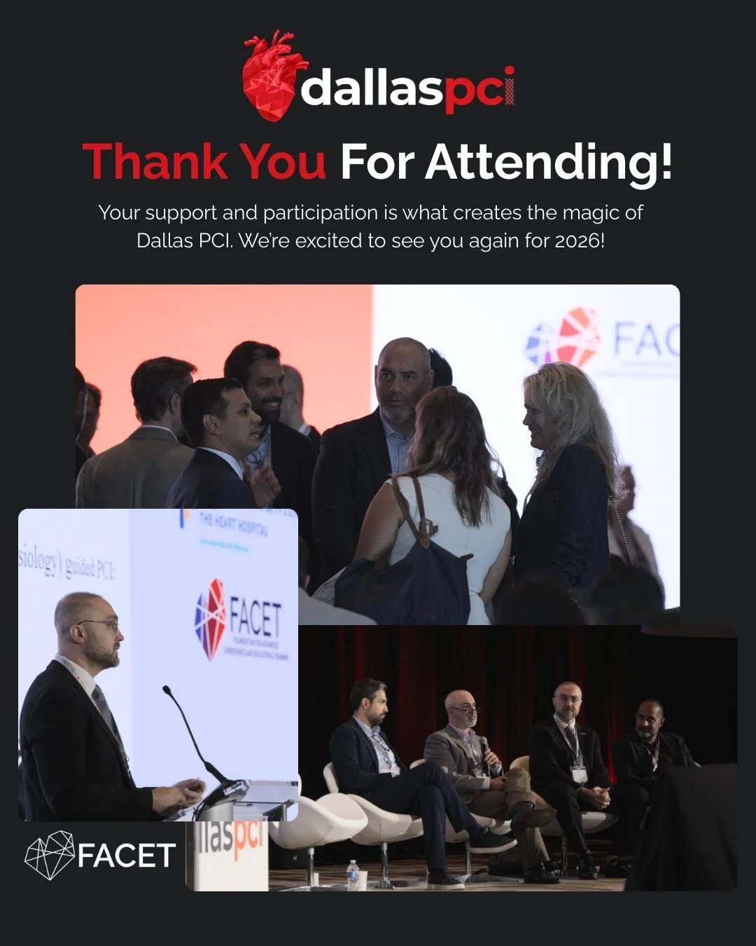 And breathe! That's a wrap on Dallas PCI 2025!

We are so grateful for all your support and participation. This event is a testament to the power of connection in this field. Together we can bring the world of heart health forward. See you next year!