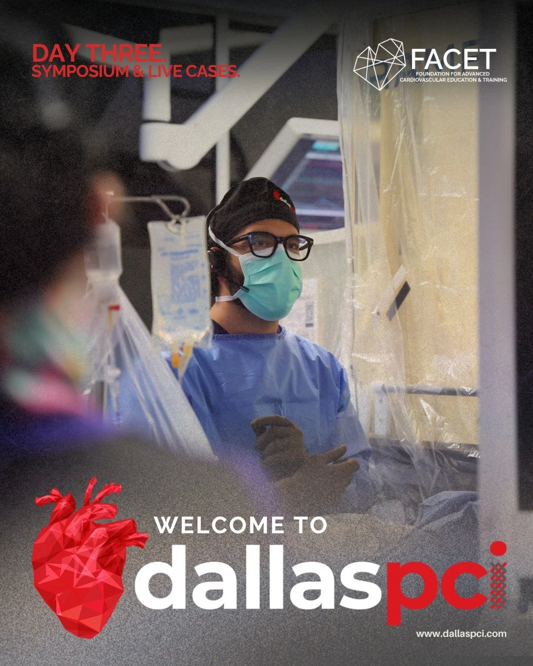 Day 3 brings your last chance to experience the magic of Dallas PCI until next year. Get ready to end on a strong note and create the core memories that make Dallas PCI so special. 

Please enjoy the conference, welcome to Day 3 of Dallas PCI.

#FACE
