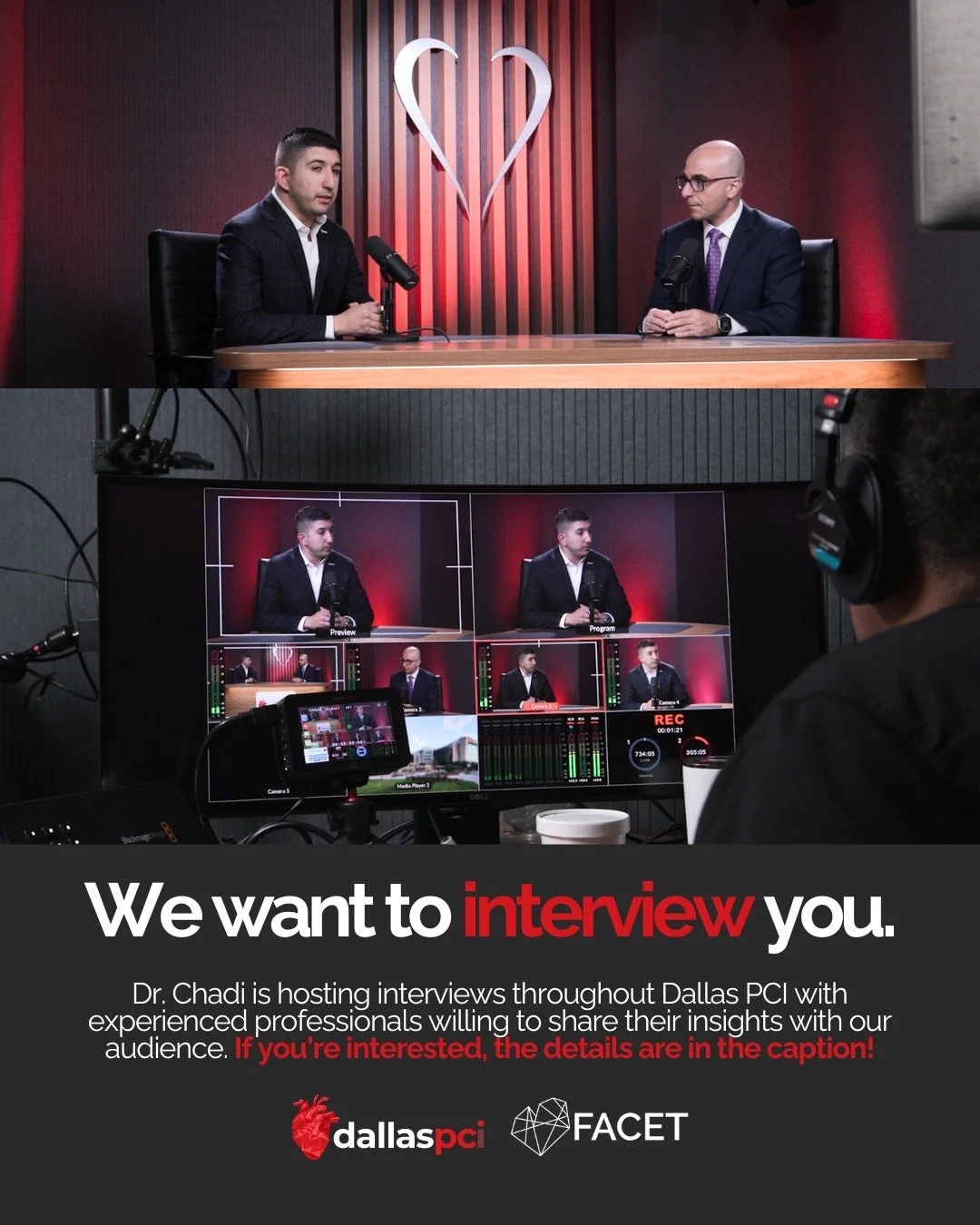 Calling all Dallas PCI attendees! Don't miss your chance to be interviewed by Dr. Chadi and share your journey and expertise with our audience. Interested?

Find Dr. Chadi tomorrow at Dallas PCI at the OMNI Frisco. Talk to him, connect, and secure yo
