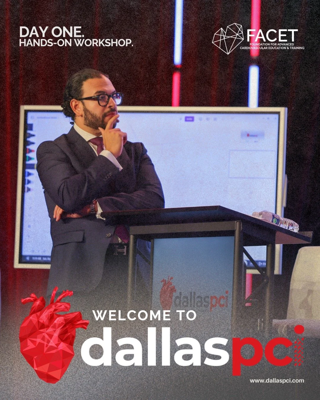 We're here, we made it. It's all happening now in the heart of Texas. Welcome to Dallas PCI.

Don't miss any updates or announcements! Follow our socials now and if you have any questions, head over to dallaspci.com!

#DallasPCI2025 #FACET #heartheal