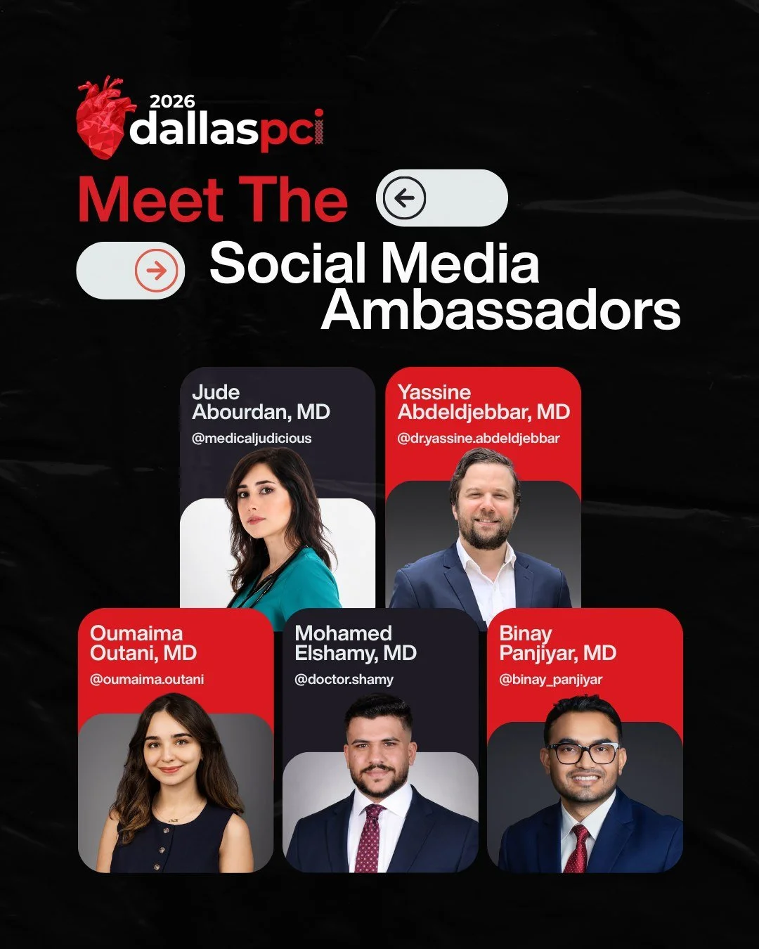 Now introducing the 2026 Dallas PCI social media ambassadors!
.
These accomplished individuals and their platforms help further our conference's reach to all corners of the world. We're in Dallas but the learning is relevant everywhere. That's why th