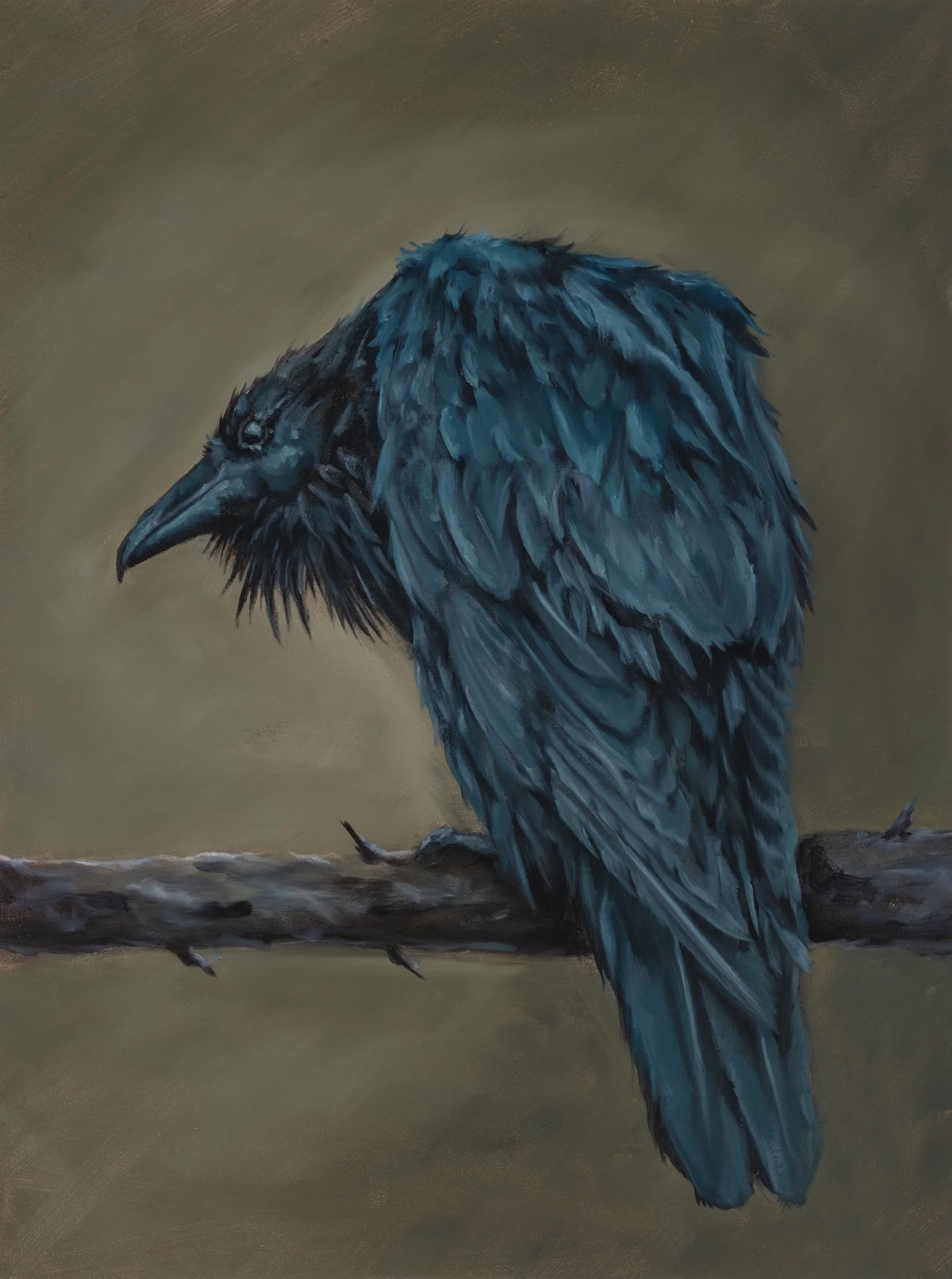 Raven
oil on paper 12x16 sold