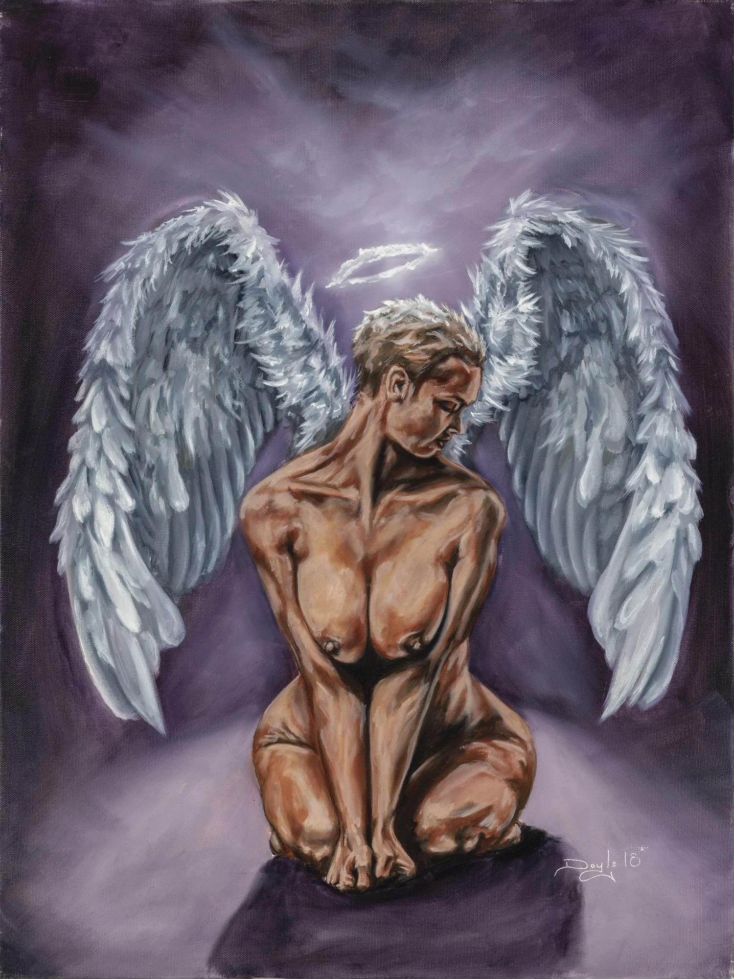 UNTITLED ANGEL
18x24 oil on canvas